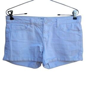 Aeropostale Daisy Dukes Short Shorts Rolled Hem 5 Pocket White Sz 7/8